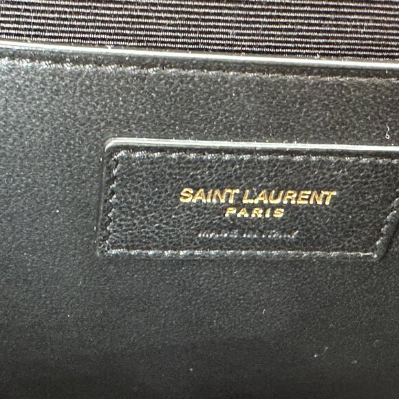 Saint Laurent YSL Monogram Kate Medium Crossbody Grained Leather Chain Bag - Picture 12 of 16